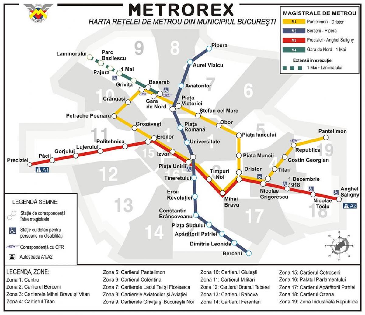 metro haritası bucuresti