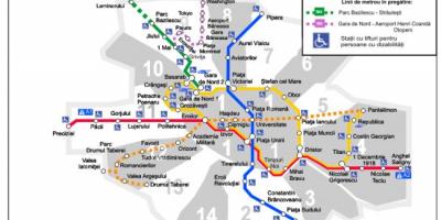 Bükreş metro haritası