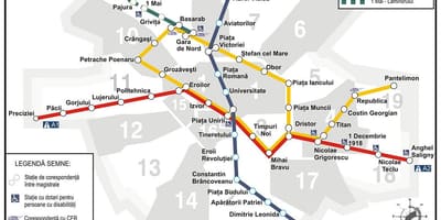 Metro haritası bucuresti
